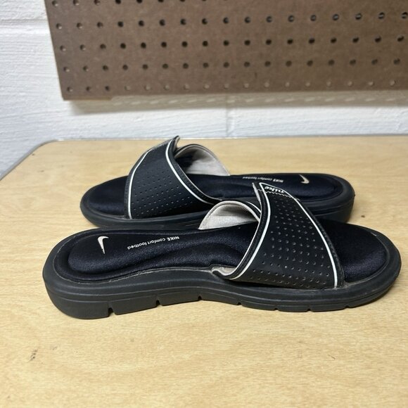 Nike Comfort Slide Memory Foam Black Women’s 6 Flip Flop Sandals 360683-011 - Picture 6 of 9